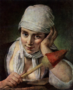 YoungGirlwithDistaff